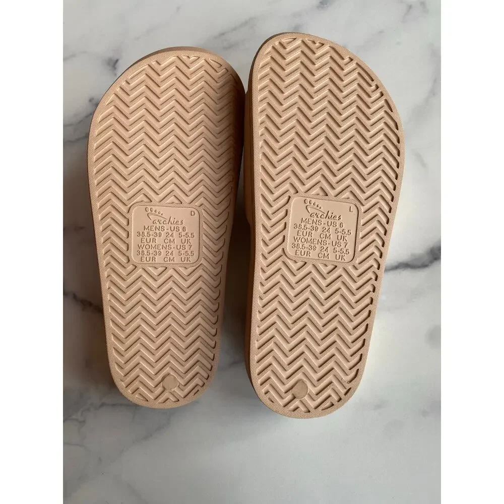Archies Support Slides Tan Women's Size 7 - Picture 6 of 7